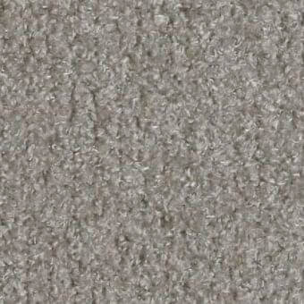 Textured fabric sample in gray-brown, looped pile construction with matte finish; Constantini Pietro fabric n63 product code visible.